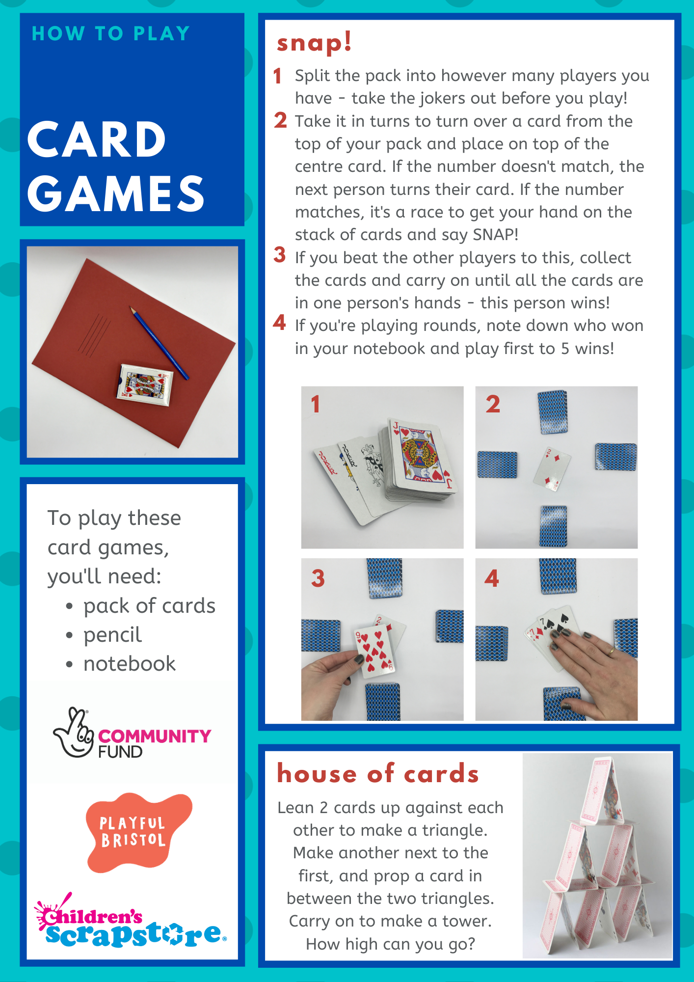 Card Game Craft Sheet