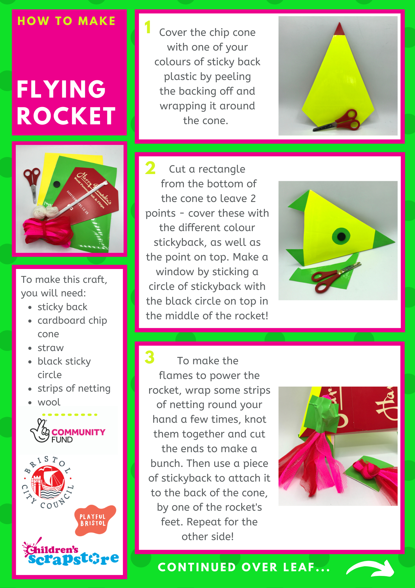 Flying Rocket Craft Sheet