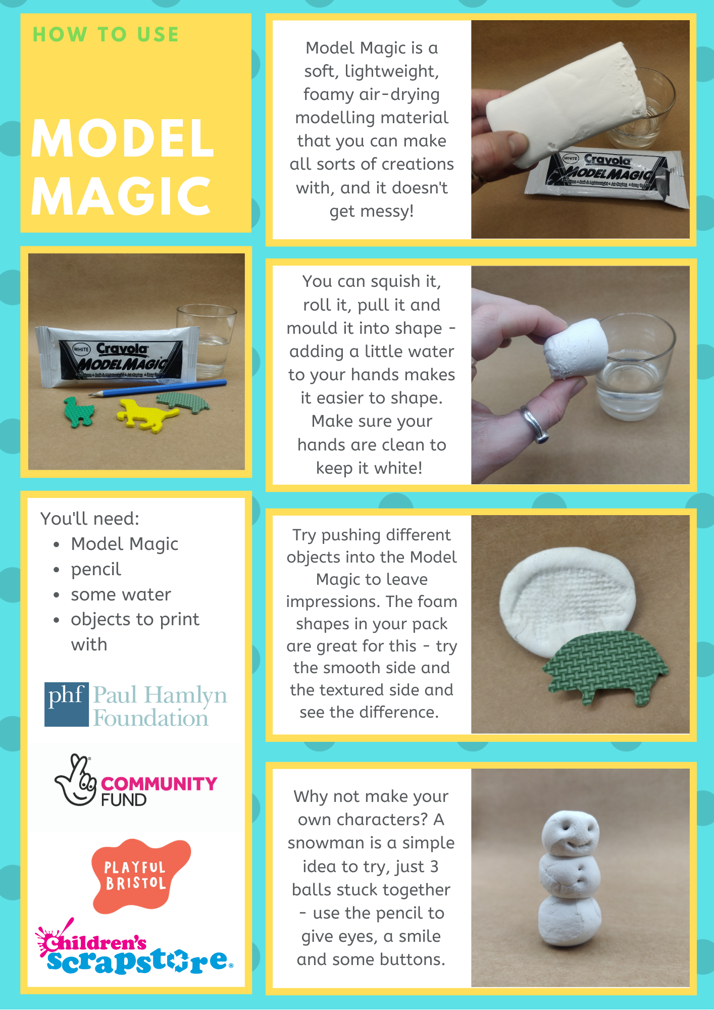 Model Magic Craft Sheet