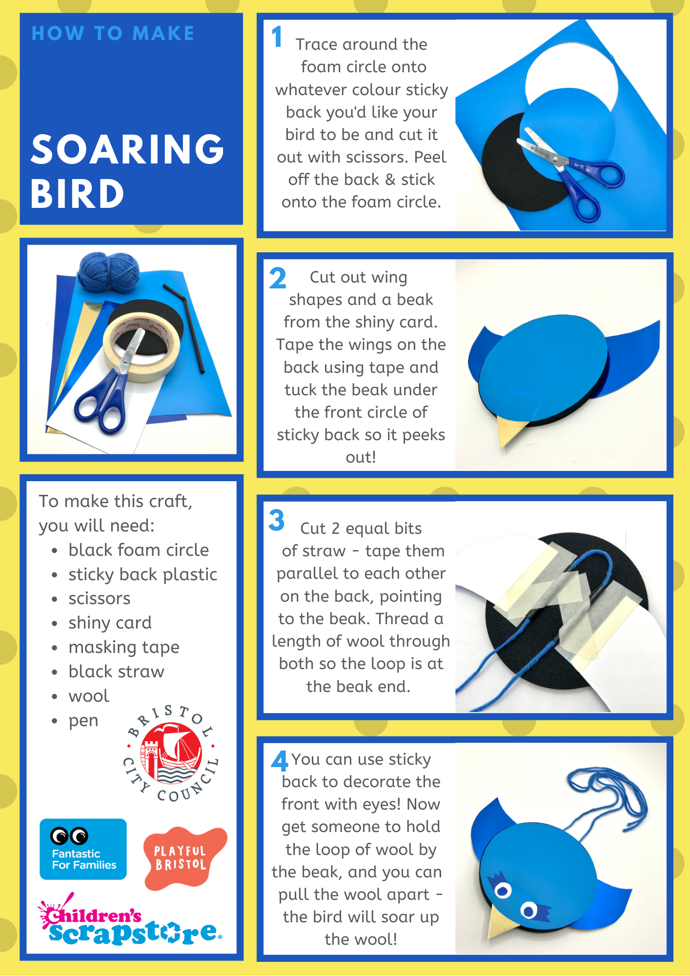 Soaring Bird Craft Sheet
