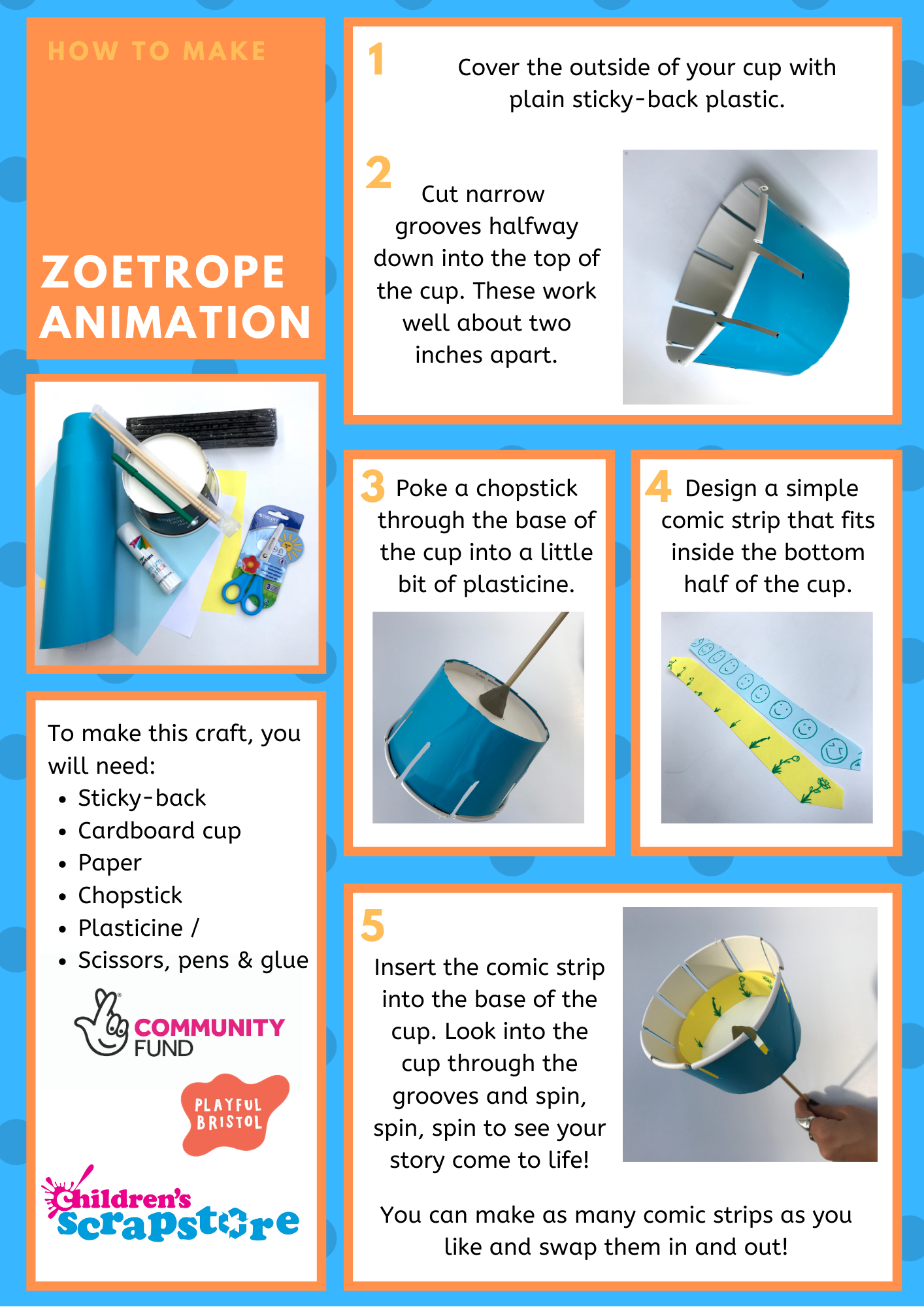 Zoetrope Animation Craft Sheet