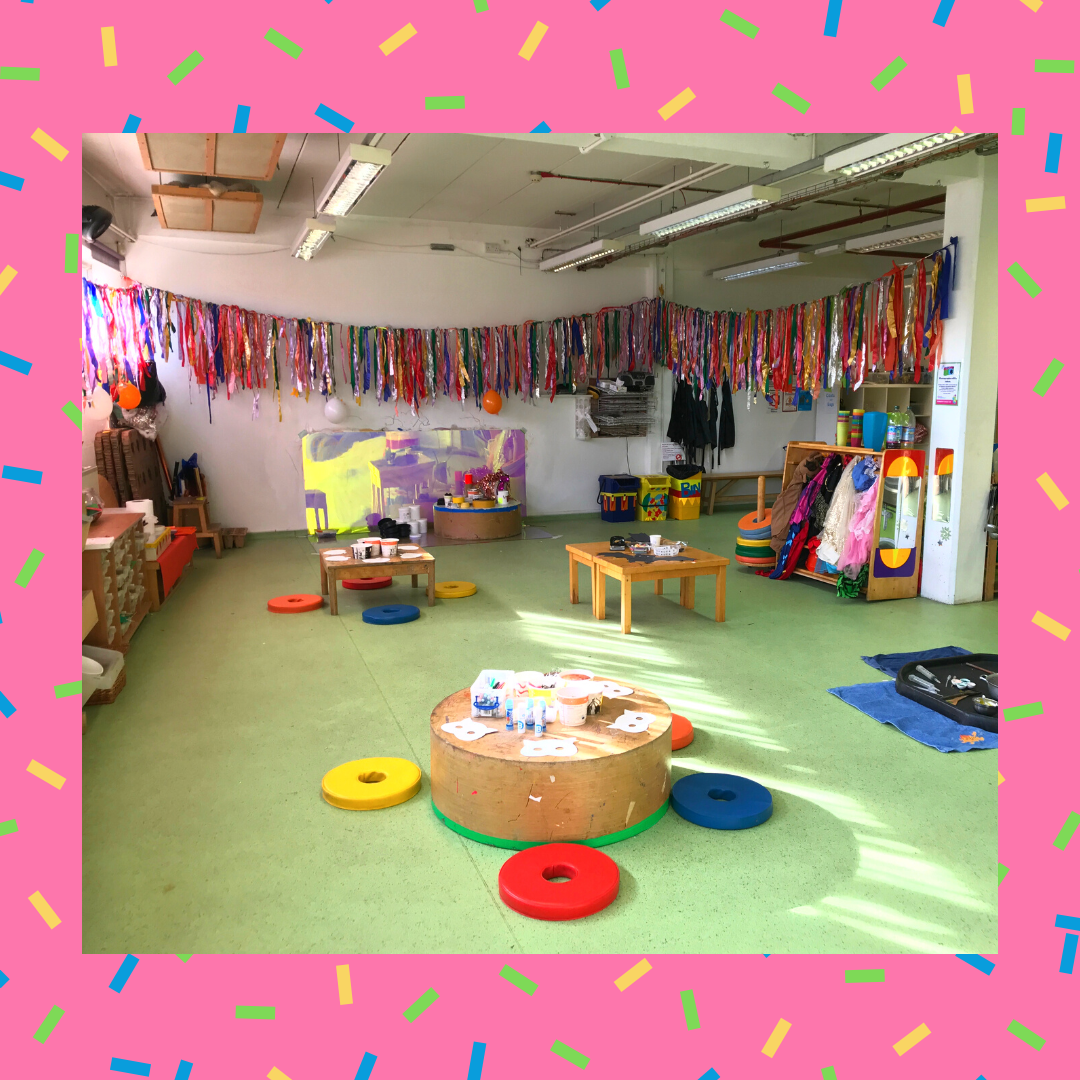  It's party time at Children's Scrapstore! See our decorated and craft-filled Playroom 