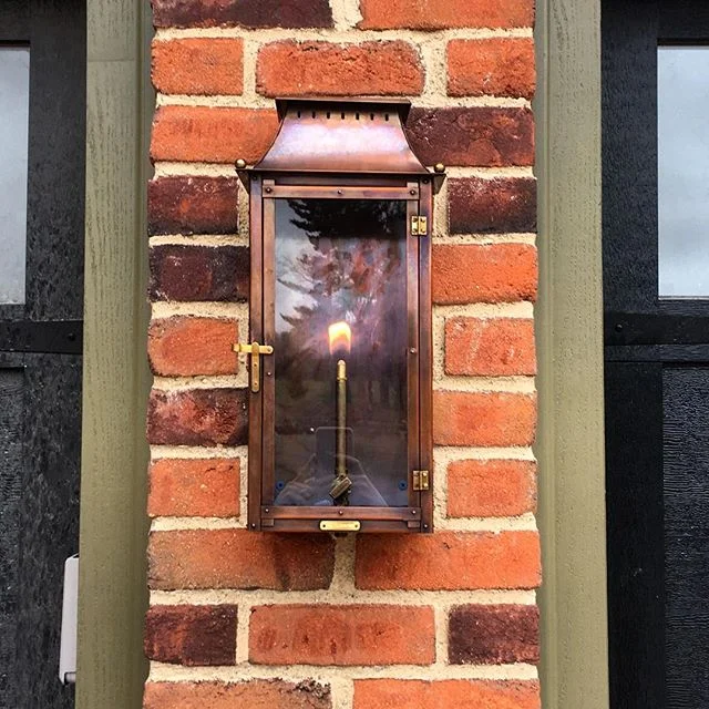 Bevolo&rsquo;s Williamsburg gas lanterns never disappoint. We are so excited to see this project come to life. @bevolo