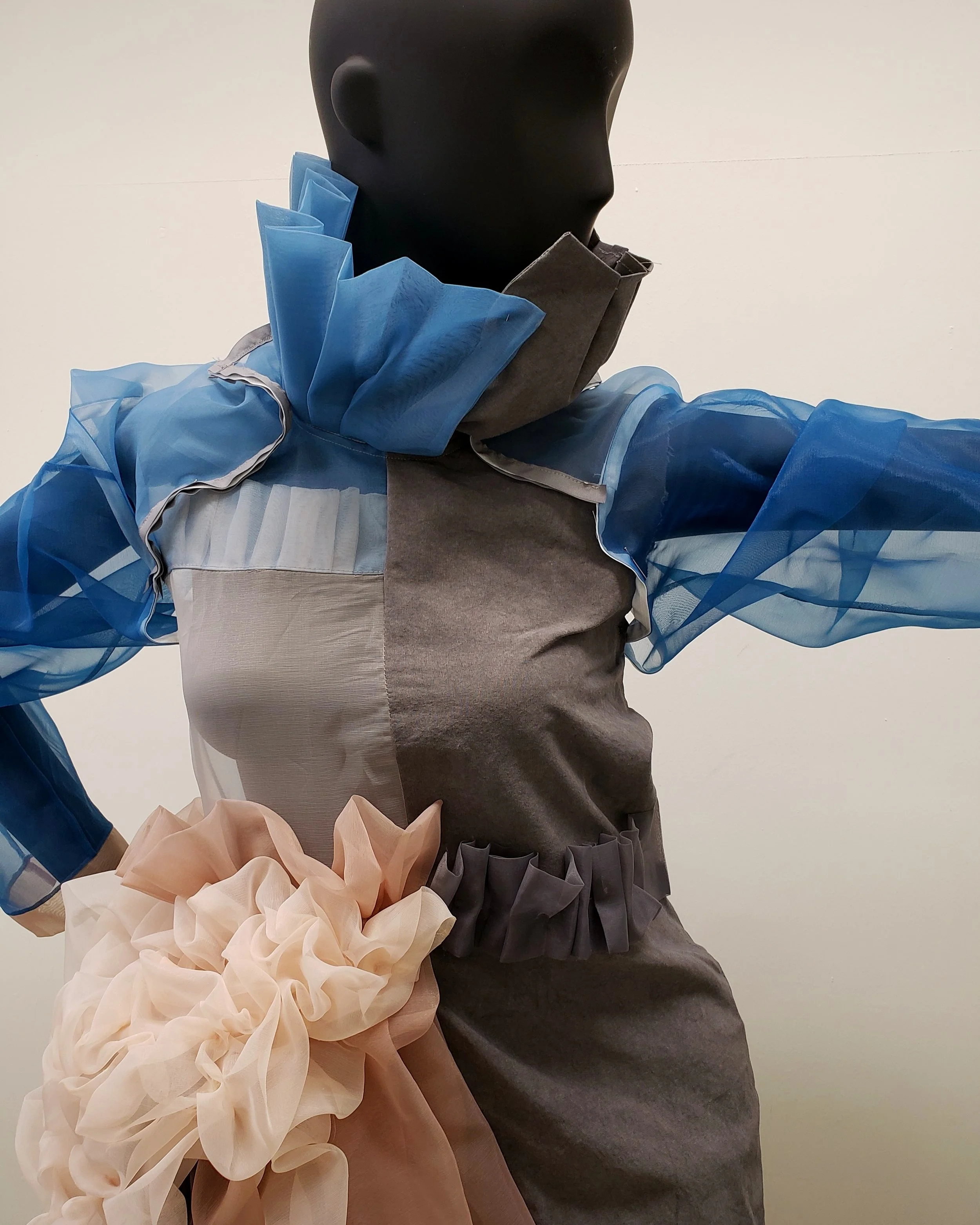A WIP at SUNY-Korea, all dyed with natural dyes.