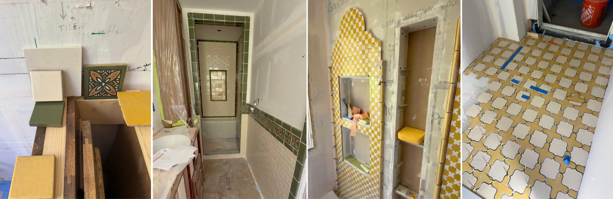 Handmade tile, earthy tones, and materials used throughout a Spanish Mediterranean home.