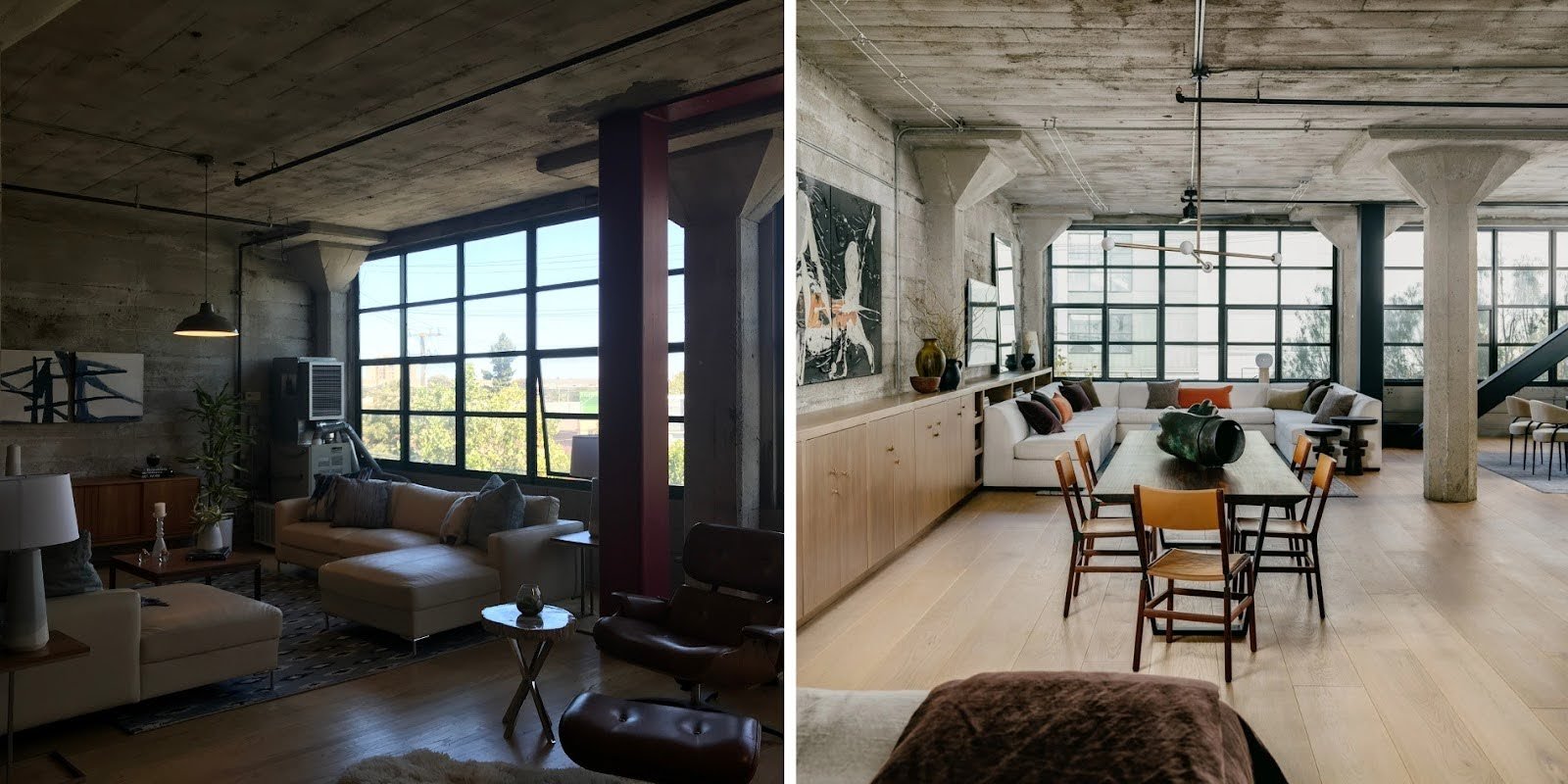 Oakland loft home makeover before and after