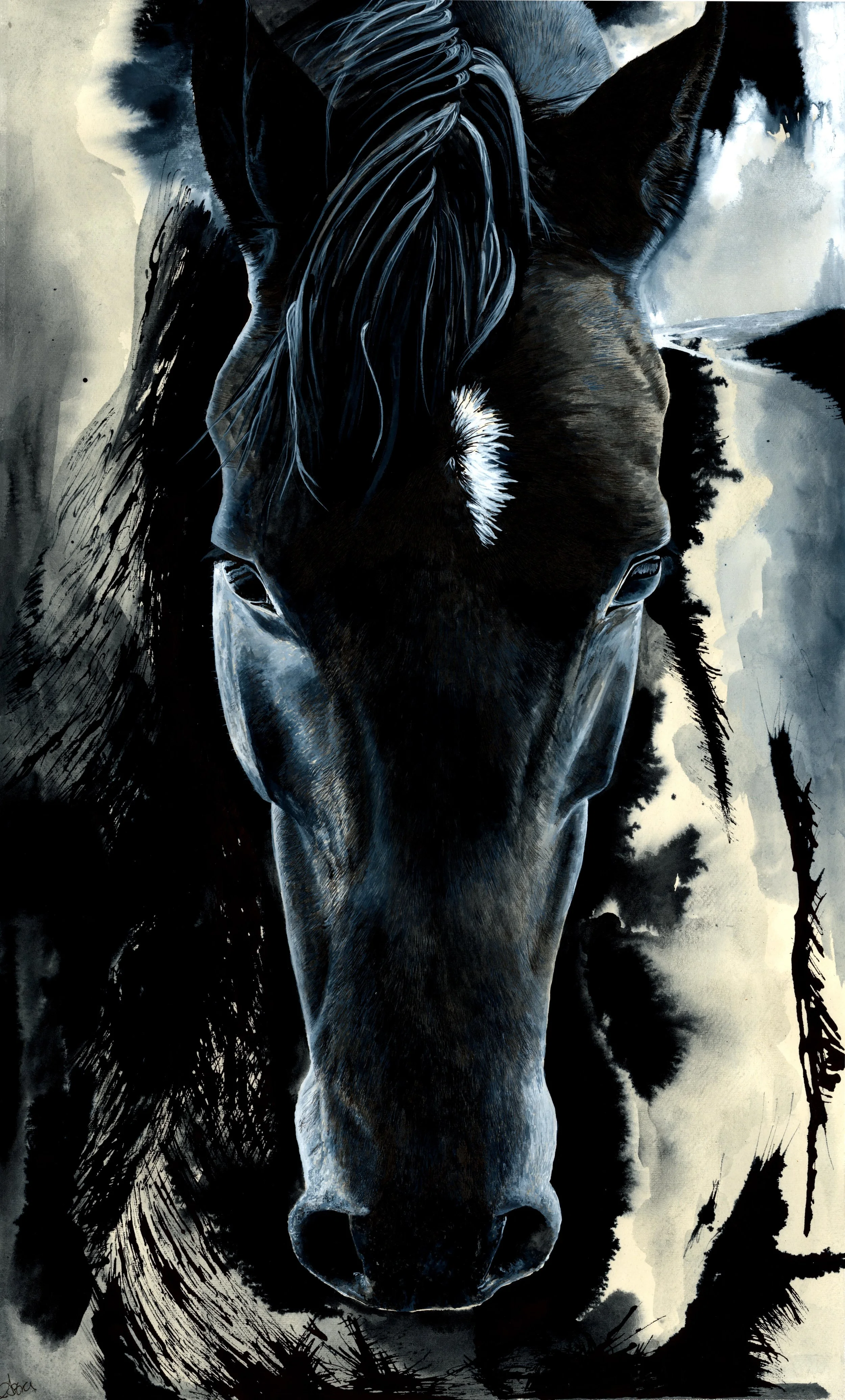Dark Horse - Original Sold - Prints Available