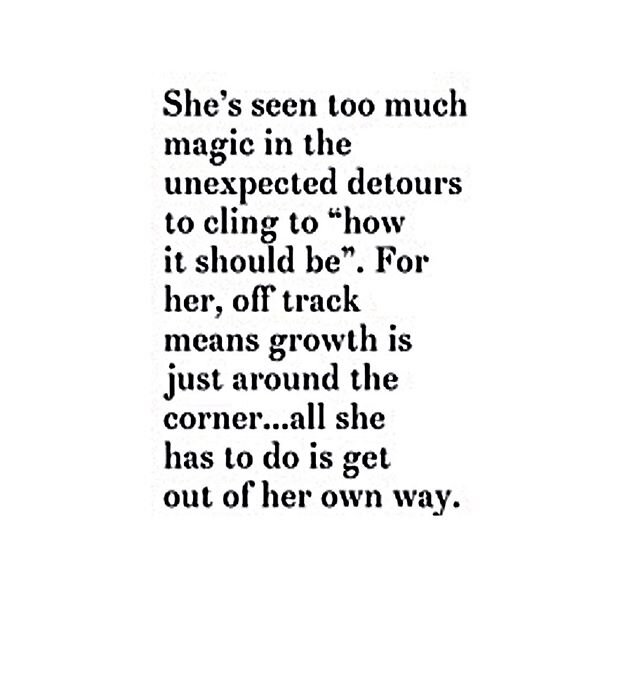 Magic is in the detours ...