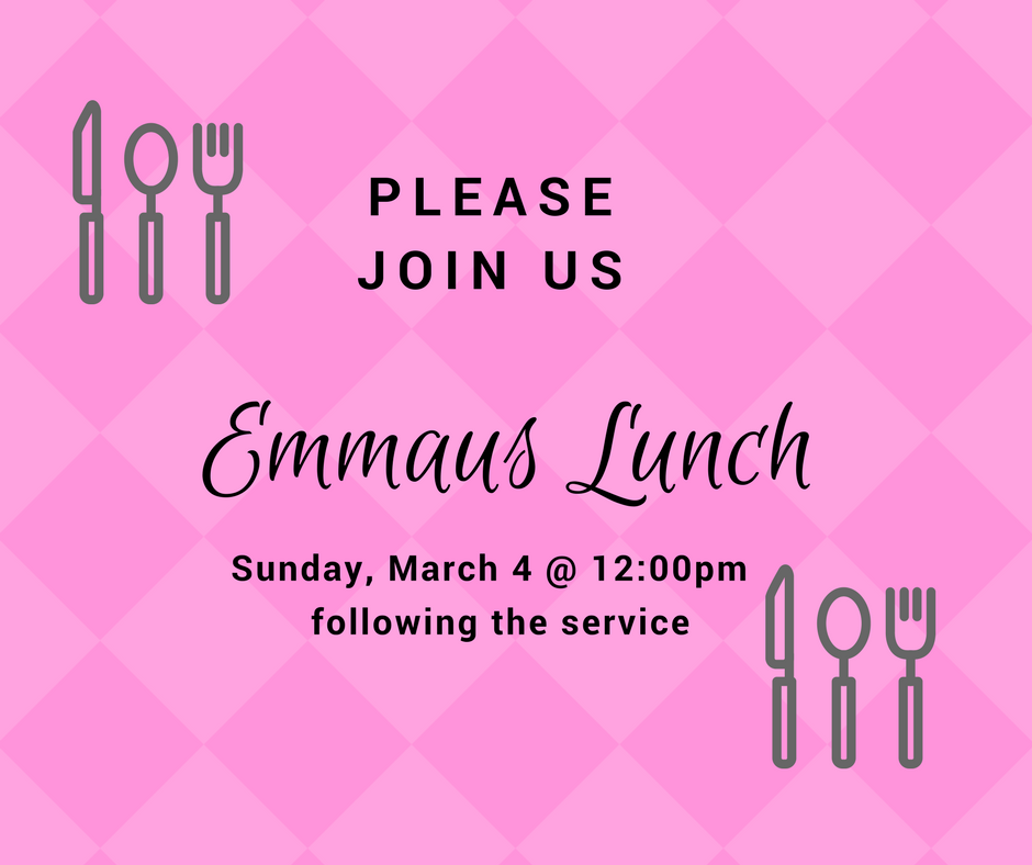 Emmaus Fellowship Lunch