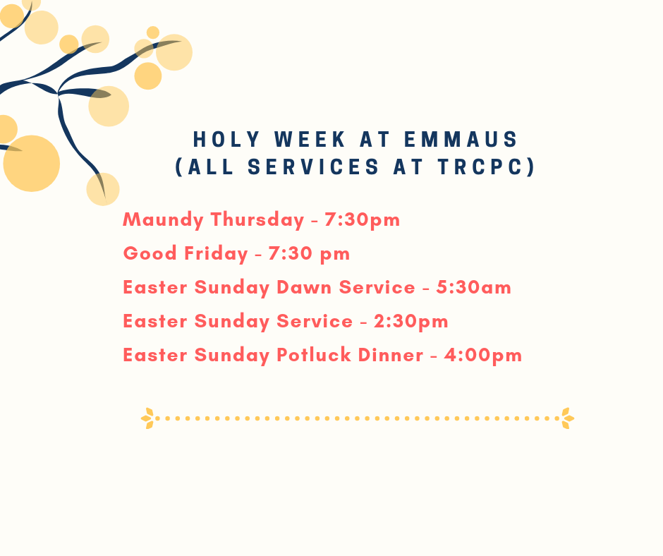 HOLY WEEK SERVICES
