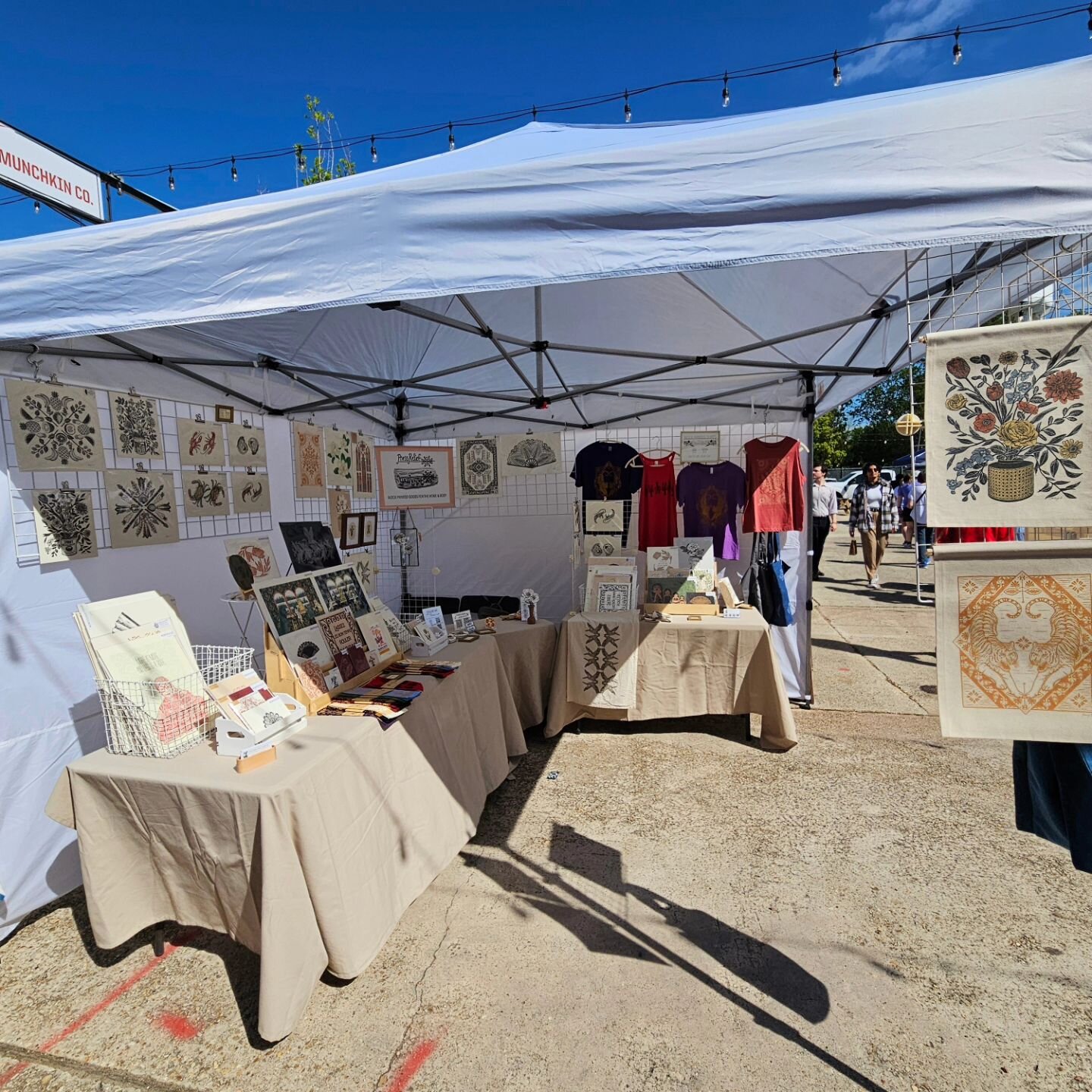 Thanks to all who came by the @localpopup today!
.
.
.
#localpopup #artmarket #blockprinted #madebyhand #madewithlove #supportsmallbiz #supportyourlocals #shophandmade #handmademarket #printmakingforthepeople #louisianaartist #louisianamakers #batonr