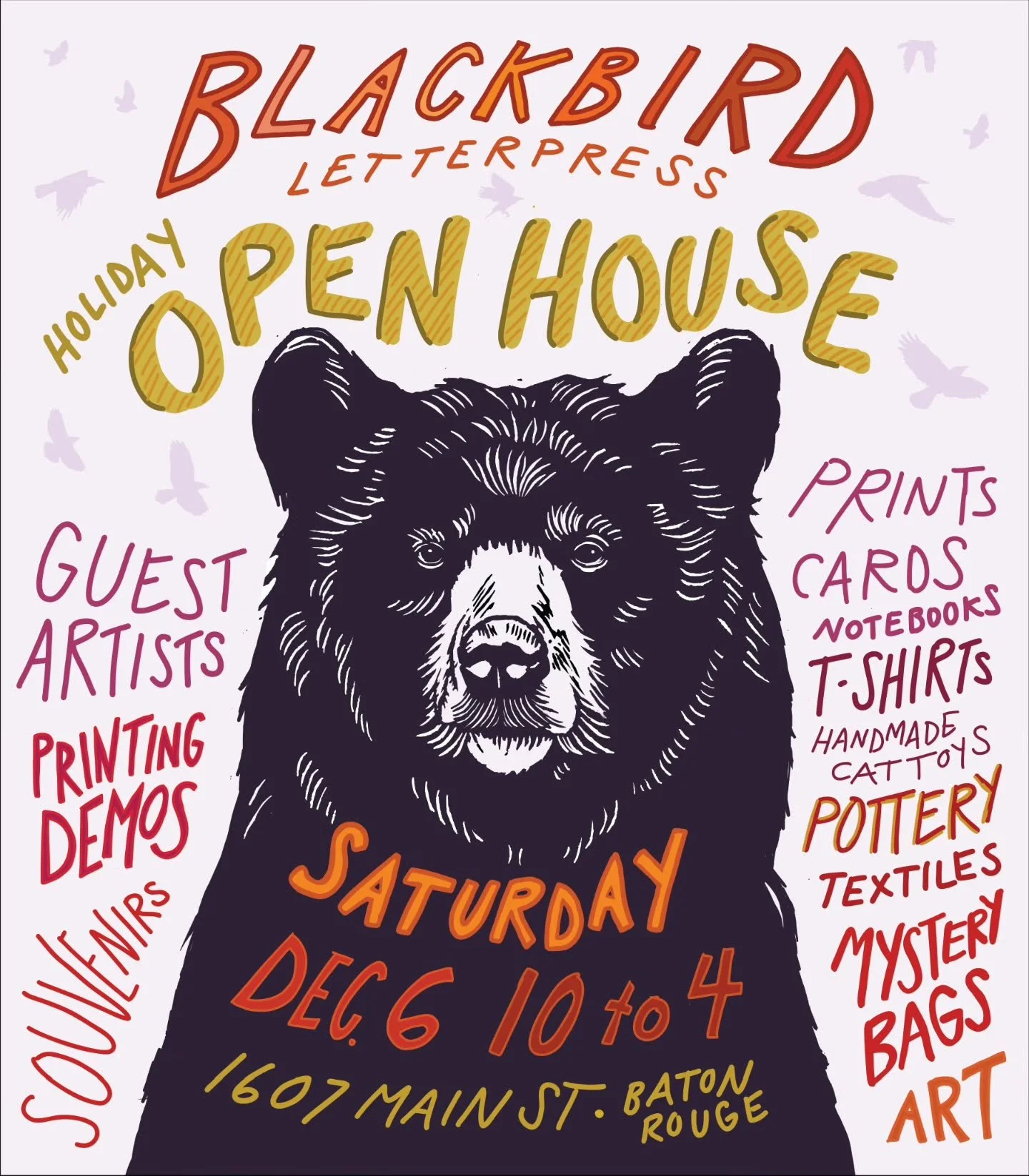 This Saturday!! @blackbirdletterpress is hosting their LAST holiday open house sale!

If you&rsquo;ve never made it to one, you definitely don&rsquo;t want to miss it. And if you&rsquo;ve been before, you already know how wonderful these events are&m