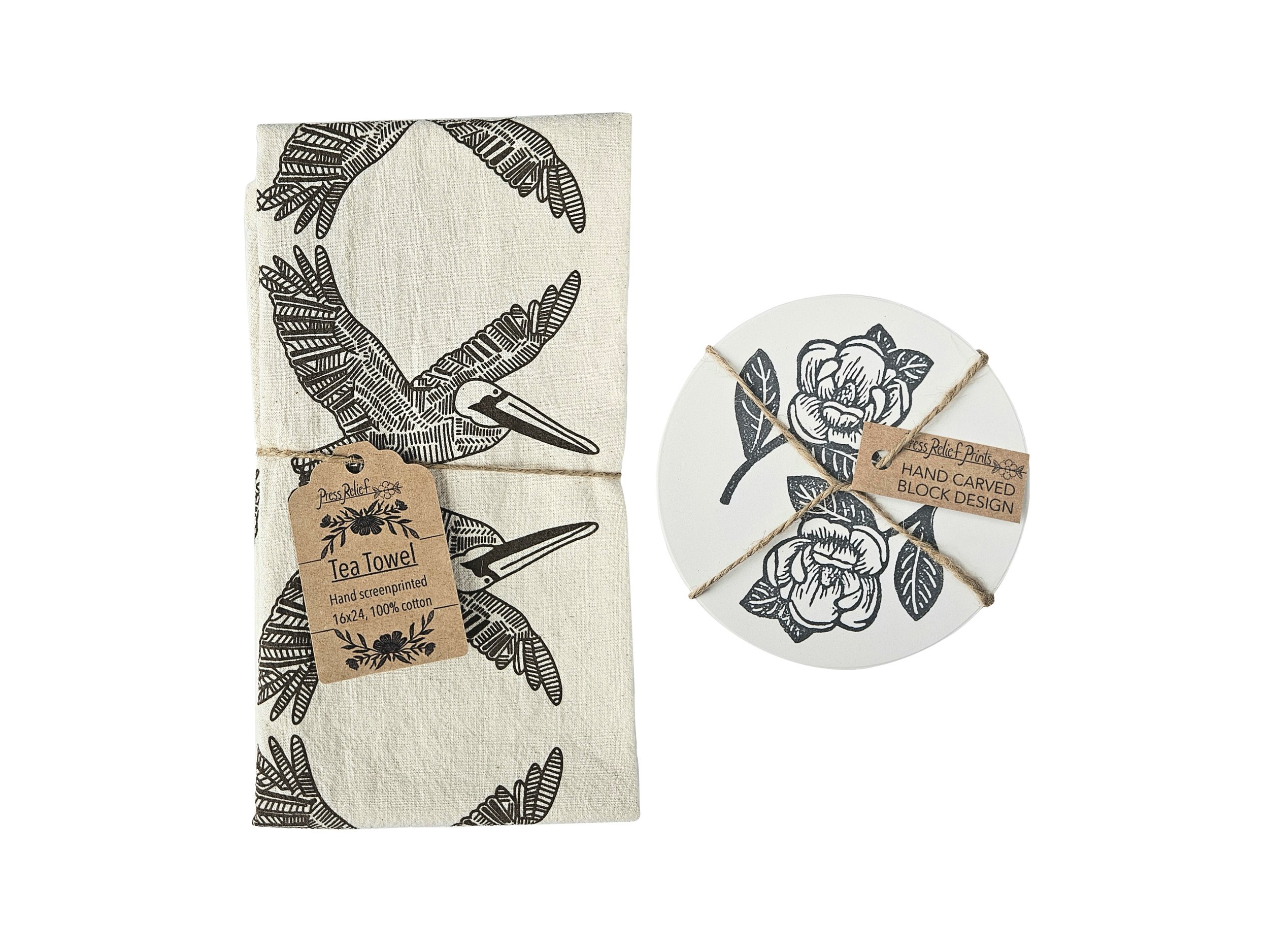 Tea Towel & Coasters Gift Set