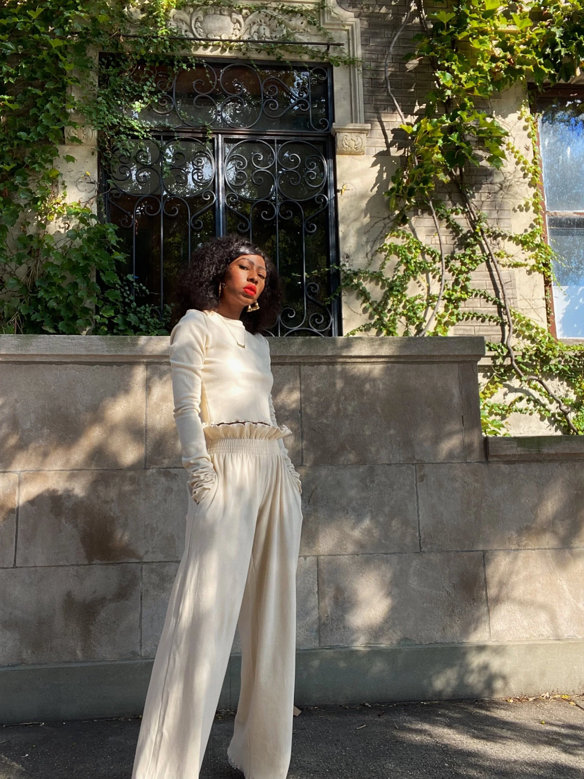 Wide leg cheap slacks