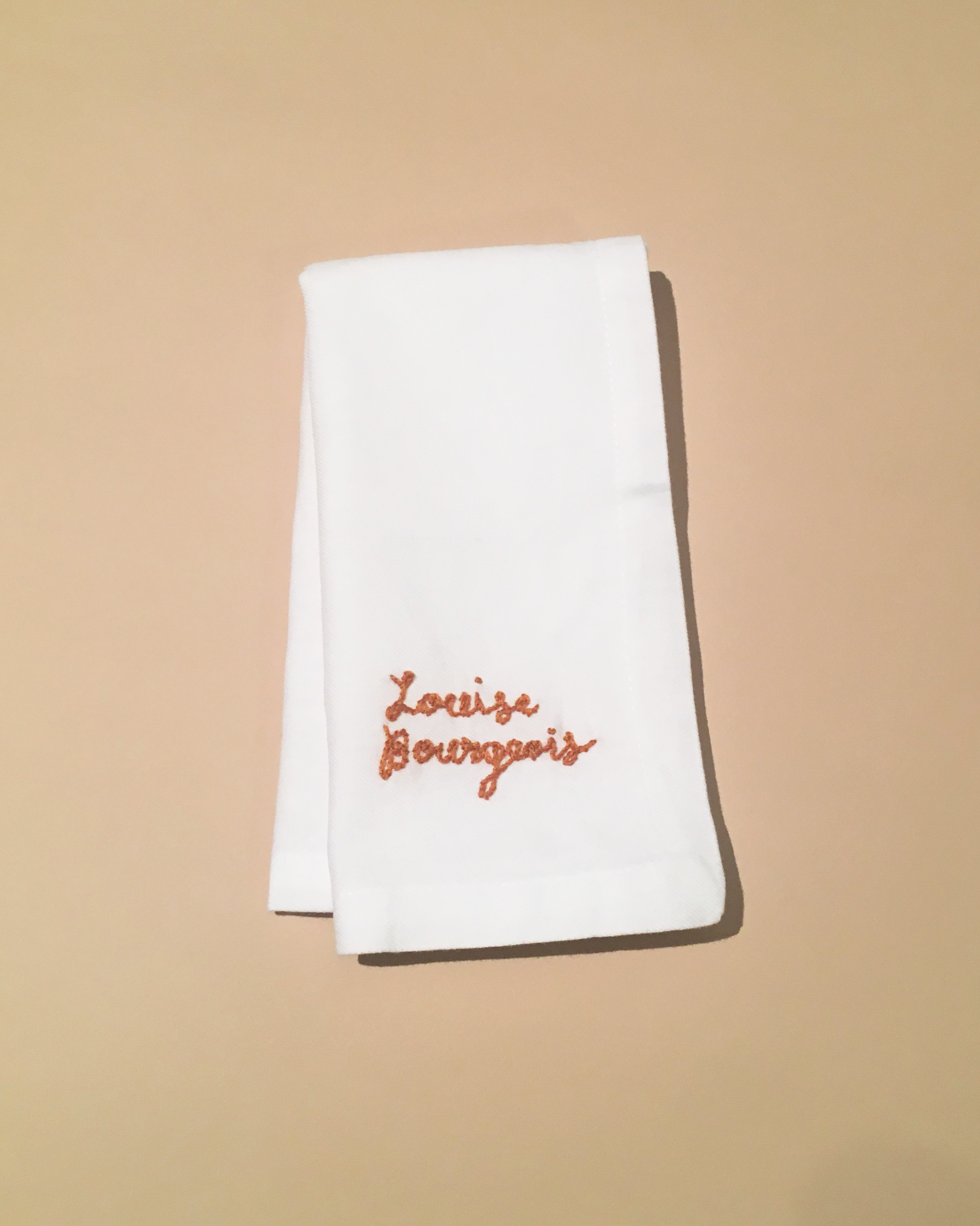 LOUISE BOURGEOIS, FEMINIST NAPKIN