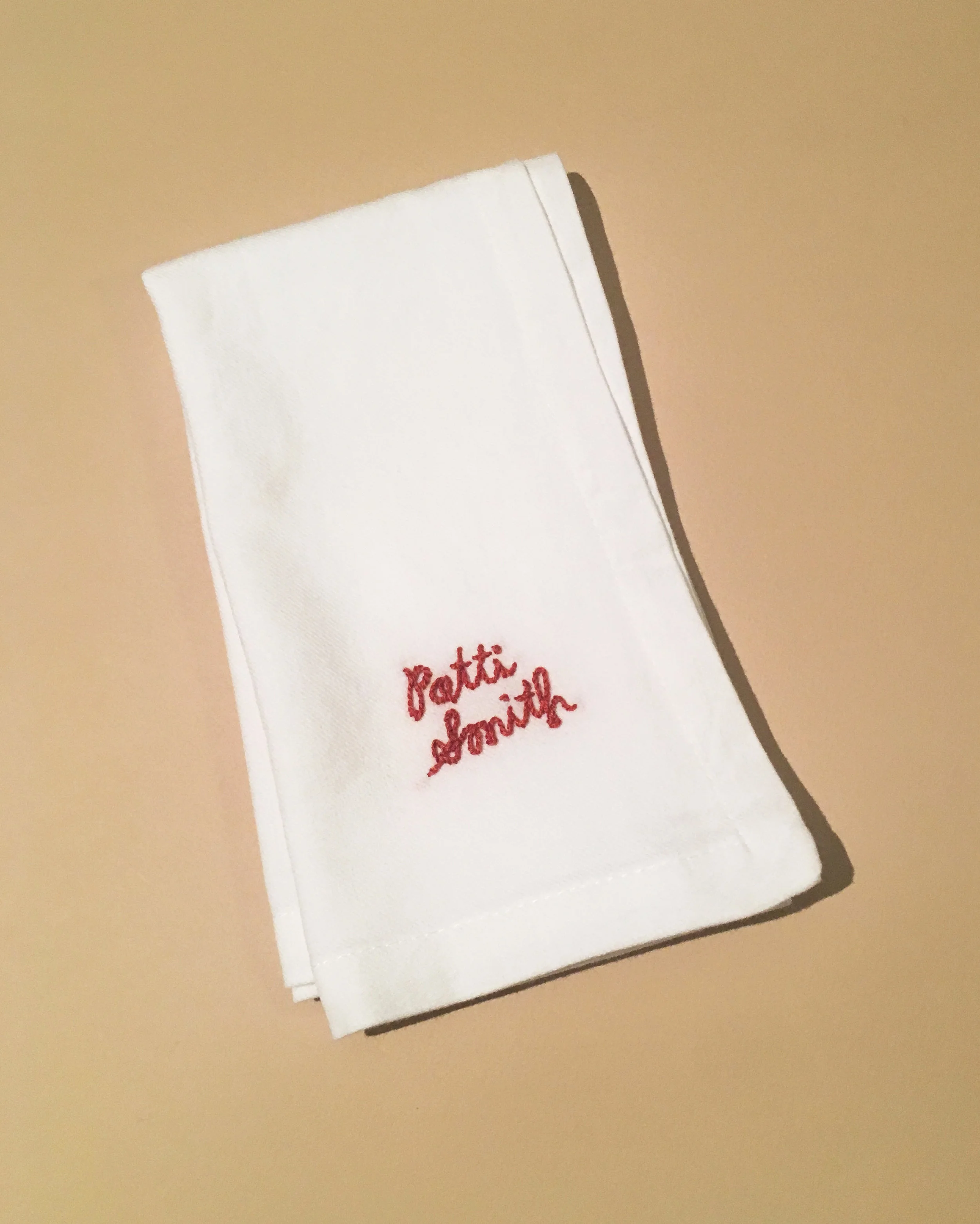 PATTI SMITH, FEMINIST NAPKIN