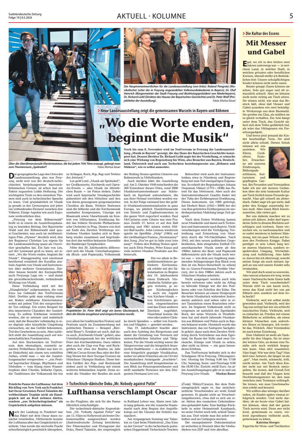 Kolumne Mit Messer und Gabel