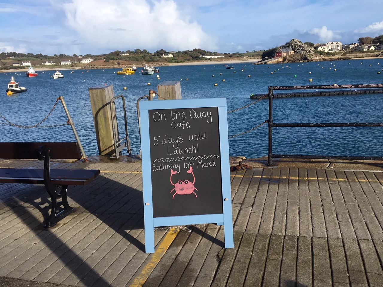 5 days until the café  launch