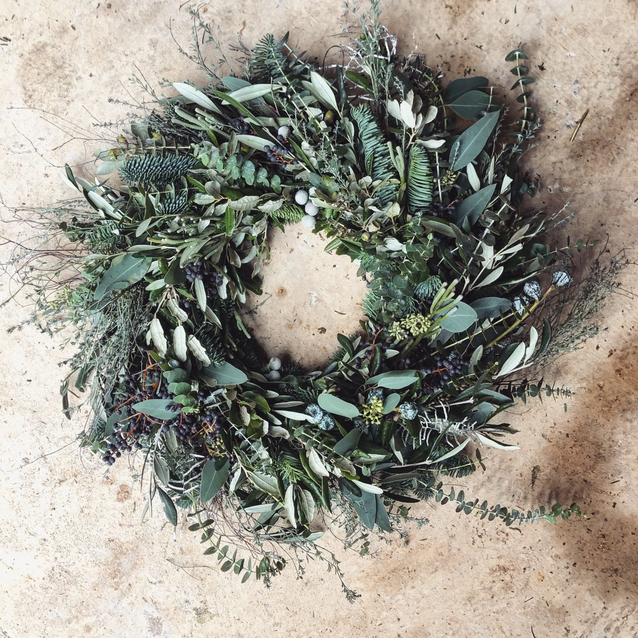 Natural Christmas Wreath Norfolk
