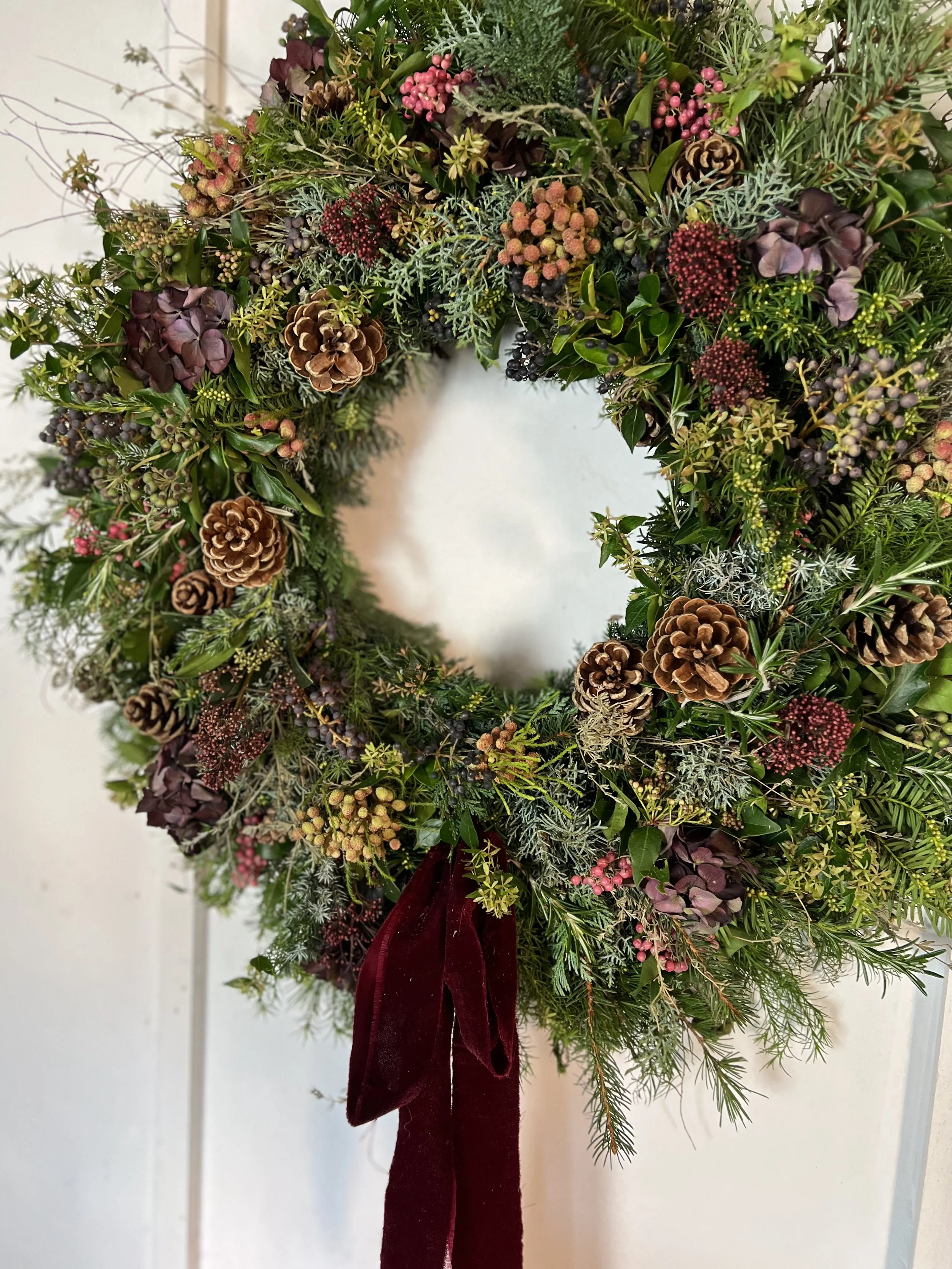 Berry Door Wreath