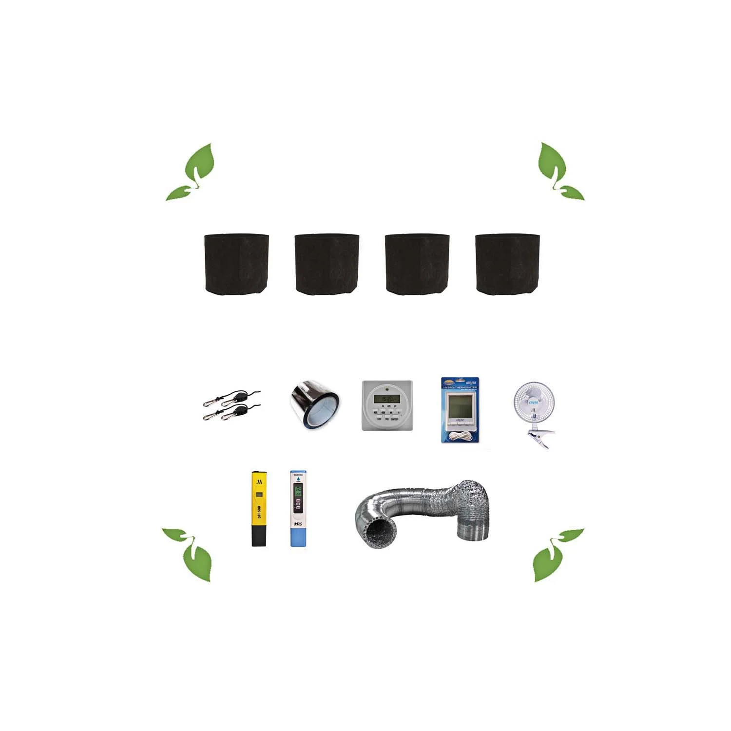 Tent Base Complete CMH 4 Plant Gorilla Grow Tent Kit - Soil