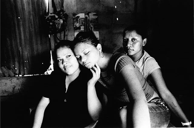 These girlfriend are living together. They share a duble bed. The night before i came to visit them,the girl in the middle was badly beaten up by her boyfriend. #humanrights#savethechildren