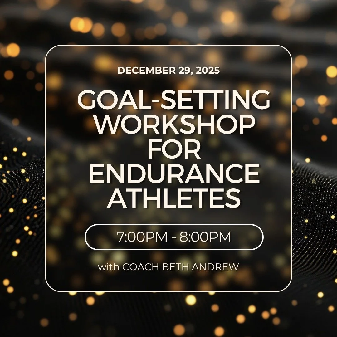 SAVE THE DATE! We are only a few weeks away from our goal-setting workshop! I did this for my triathlon team several years before 2020 (IYKYK) and I've decided to redesign it for all endurance athletes. It is a great kick-off to the new year for swim