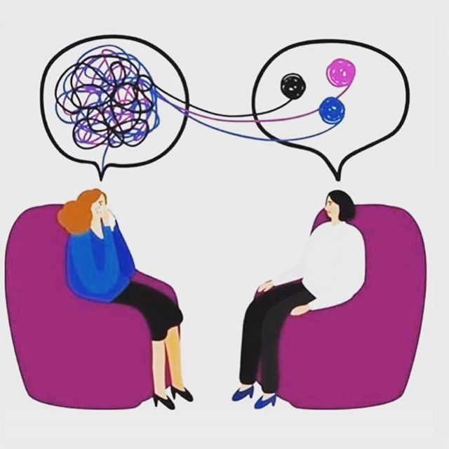 Talk therapy helps to clear your mind and become more present. It transforms your jumbled thoughts and unmetabolized emotions into thoughts that are more thinkable and emotions that are more processable and therefore helps you calm your mind, quiet y