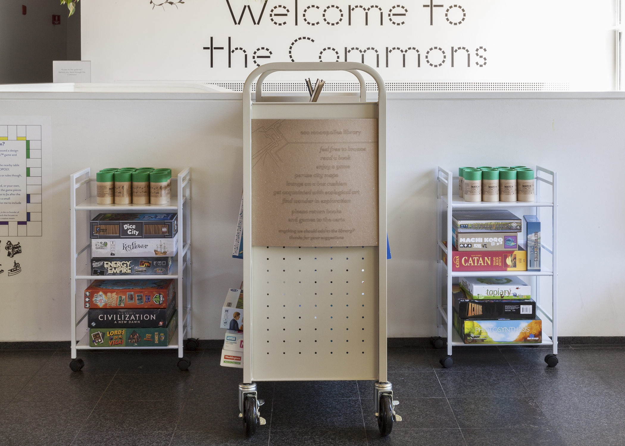 Close up of Library Cart