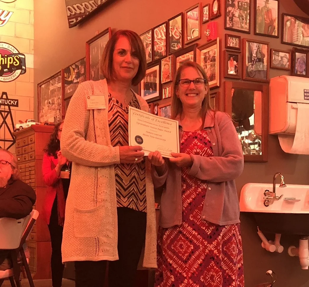 2018 Top Student Graduate Paper - Tamara Laursen, Buena Vista University, for her paper Making the Case: A College Physical and Mental Health Integration