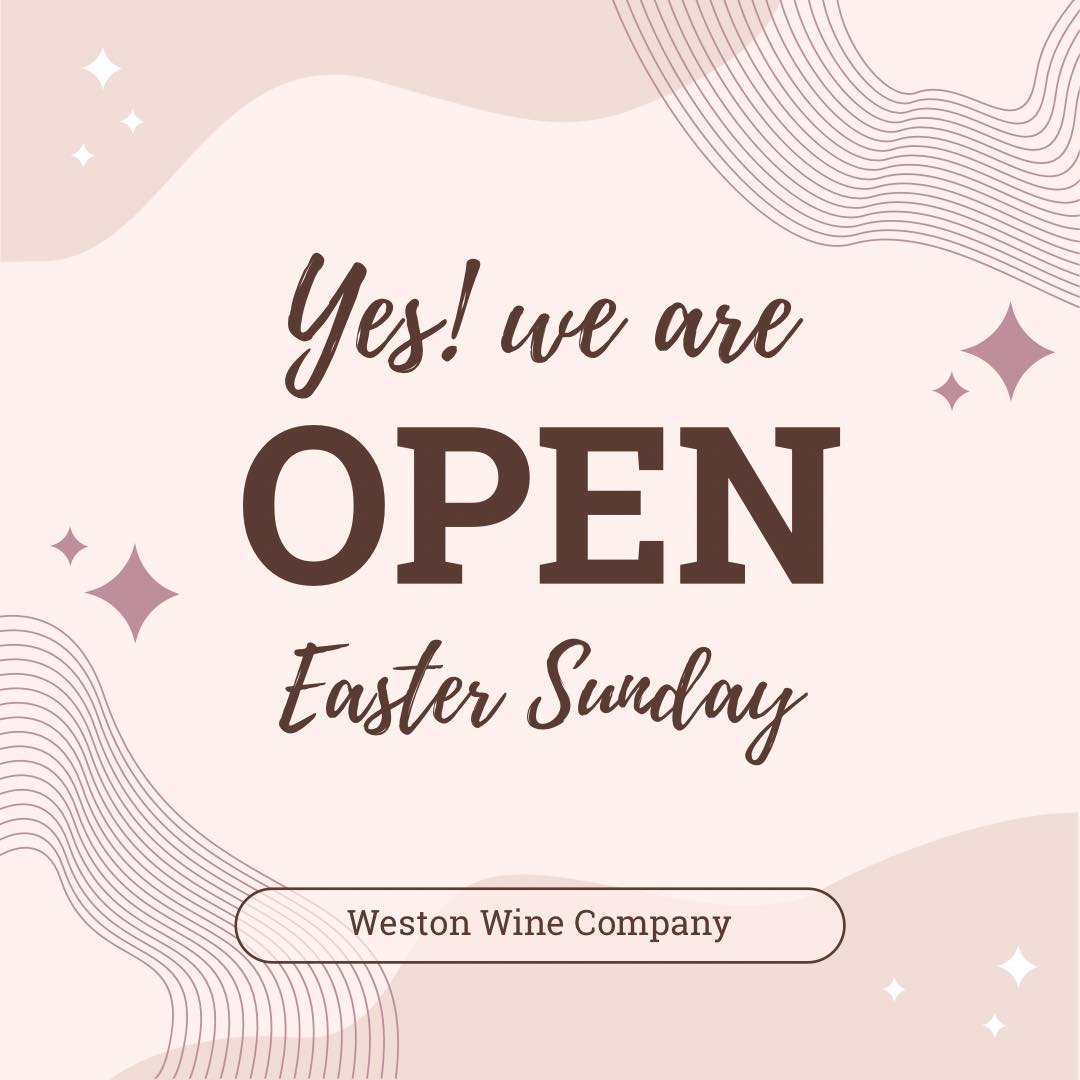 As you&rsquo;re making plans for the weekend, make sure we&rsquo;re part of them! We&rsquo;ll be open 12-6 on Easter Sunday.