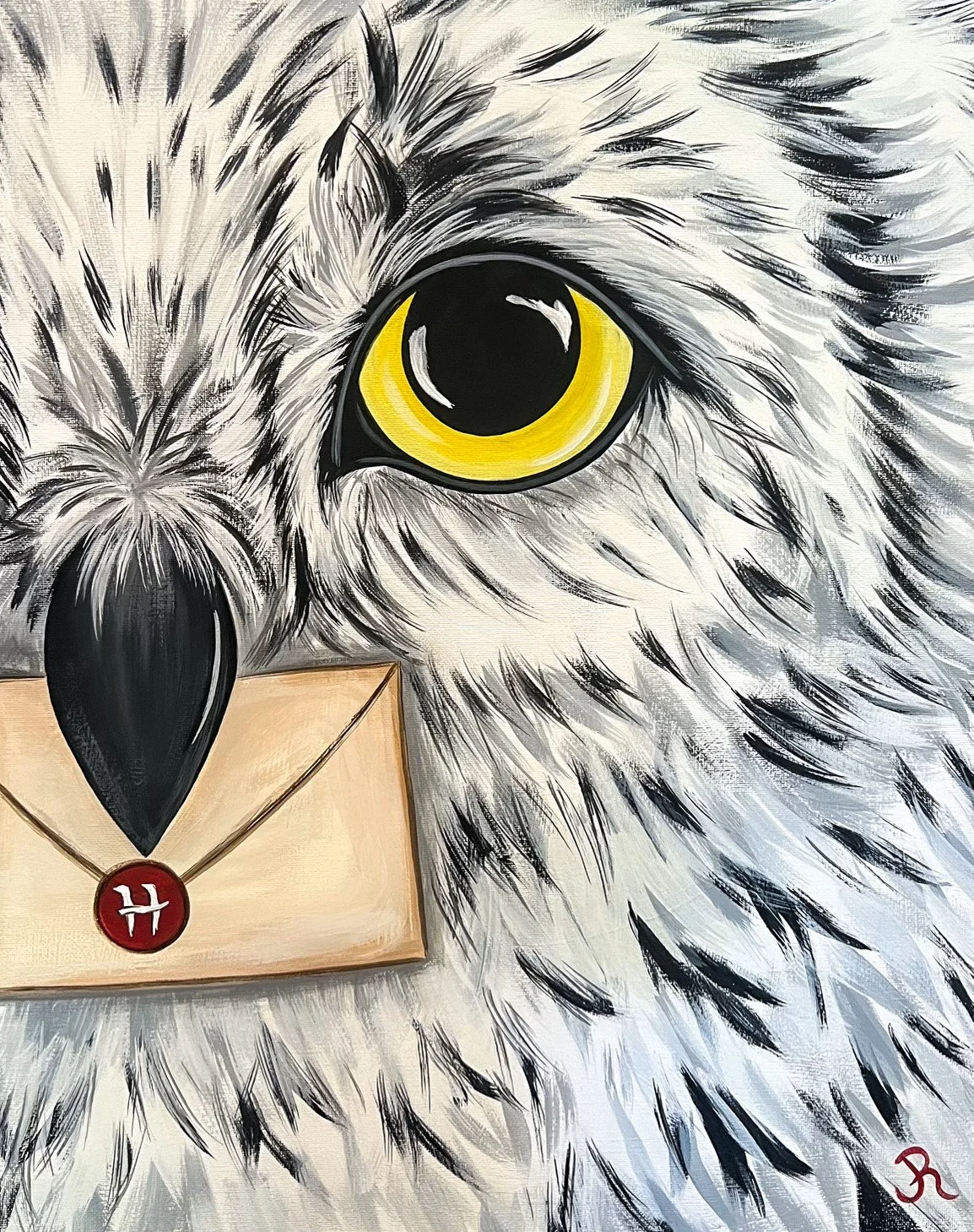 Snowy Owl Paint &amp; Sip