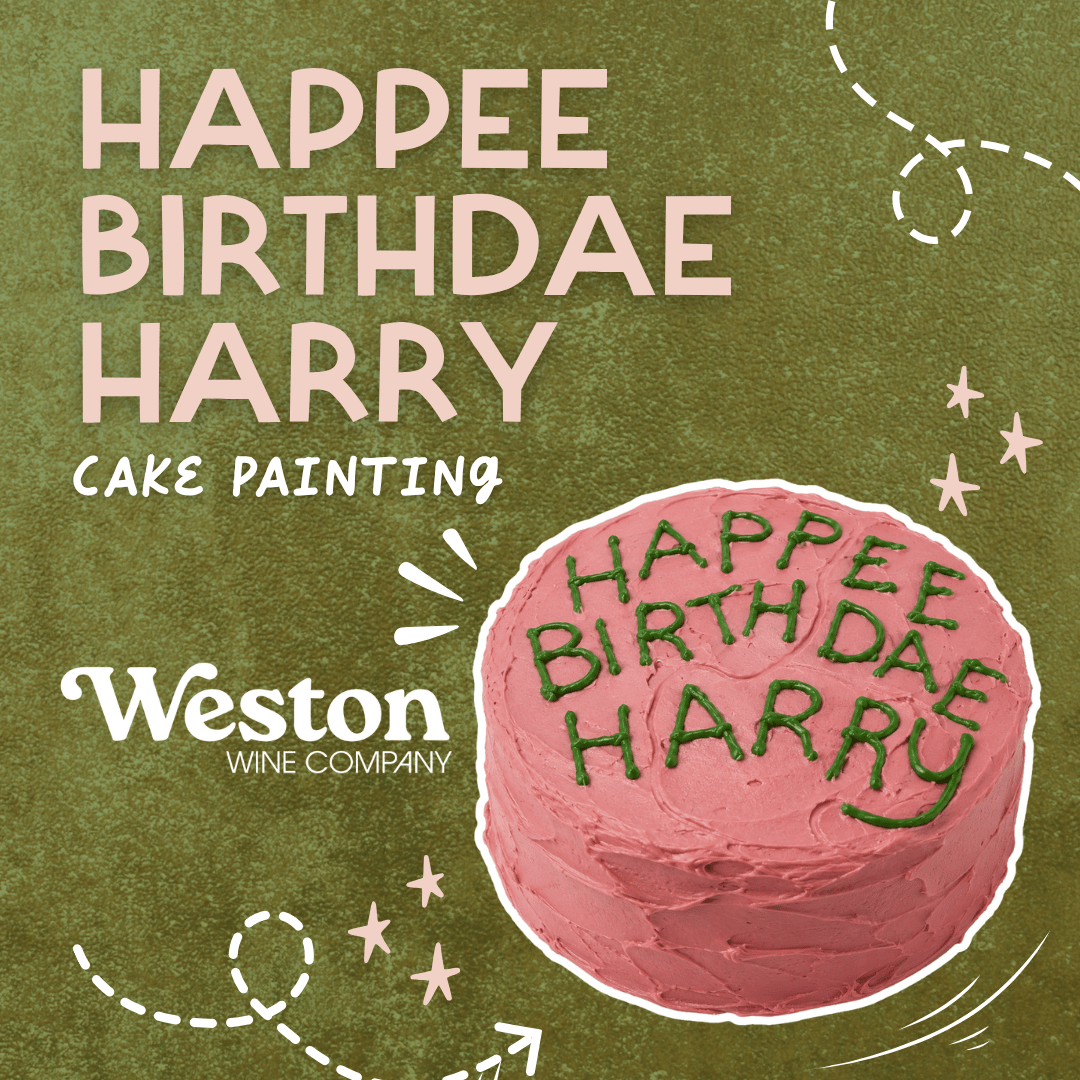 Happee Birthdae Harry Cake Painting