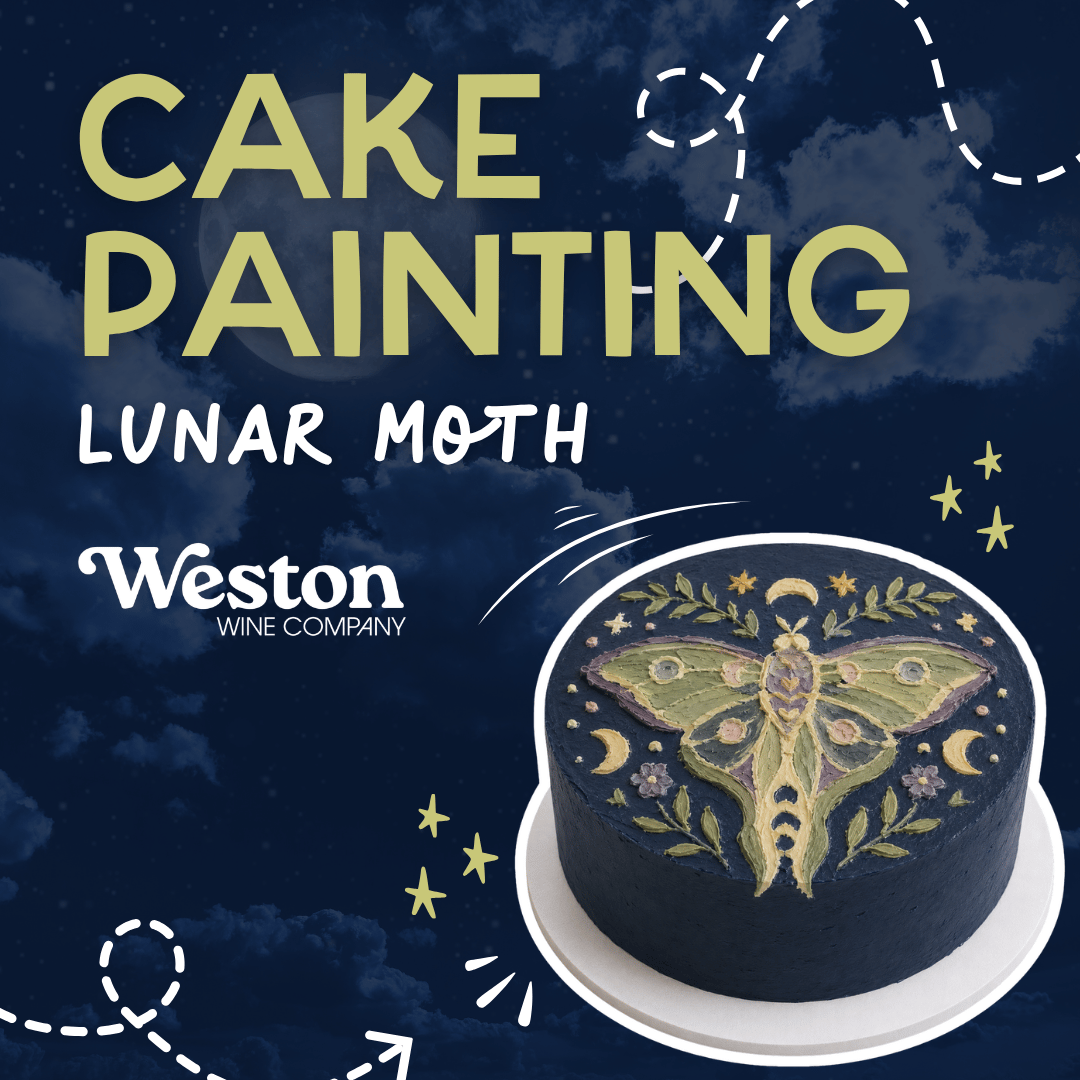 Lunar Moth Cake Painting