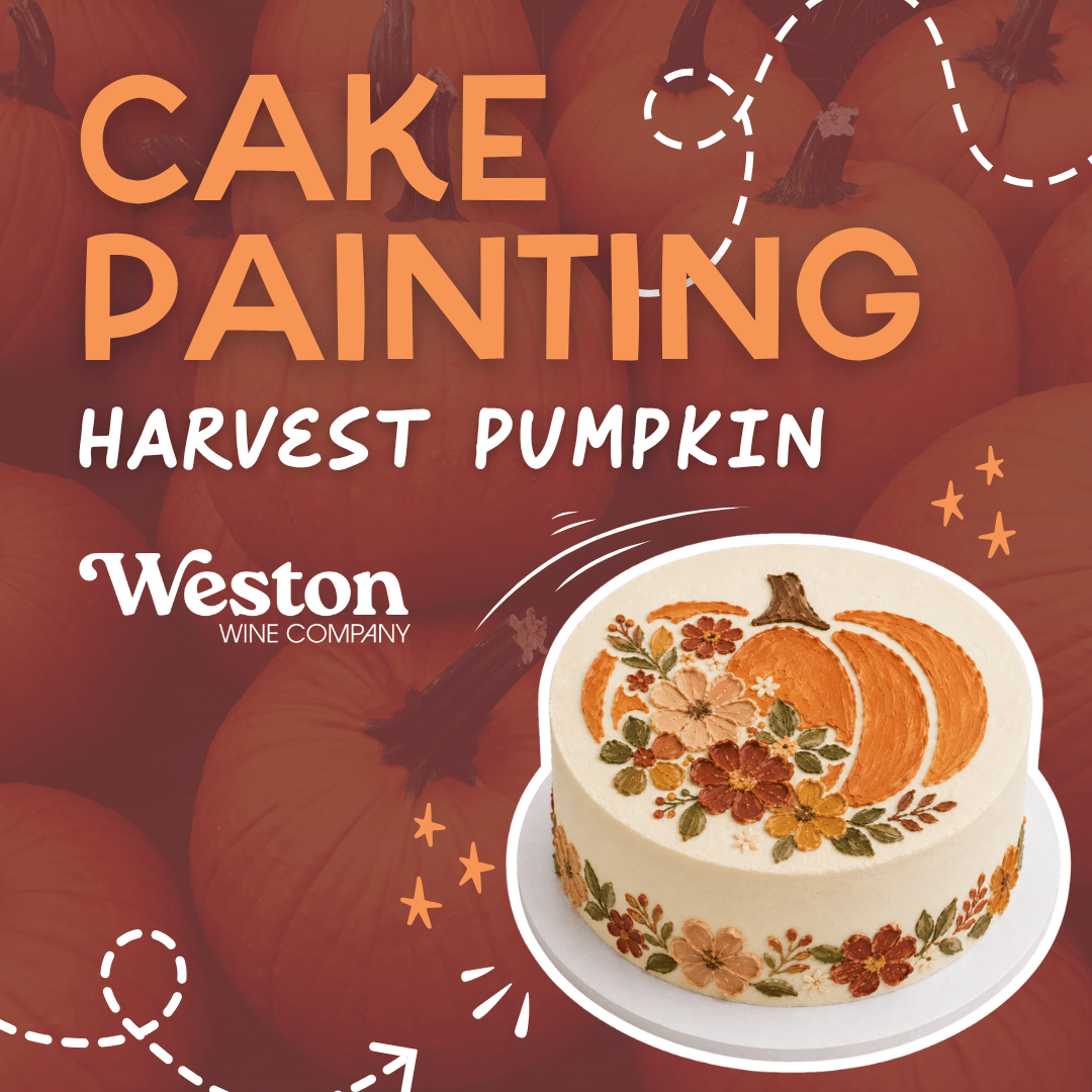 Harvest Pumpkin Cake Painting