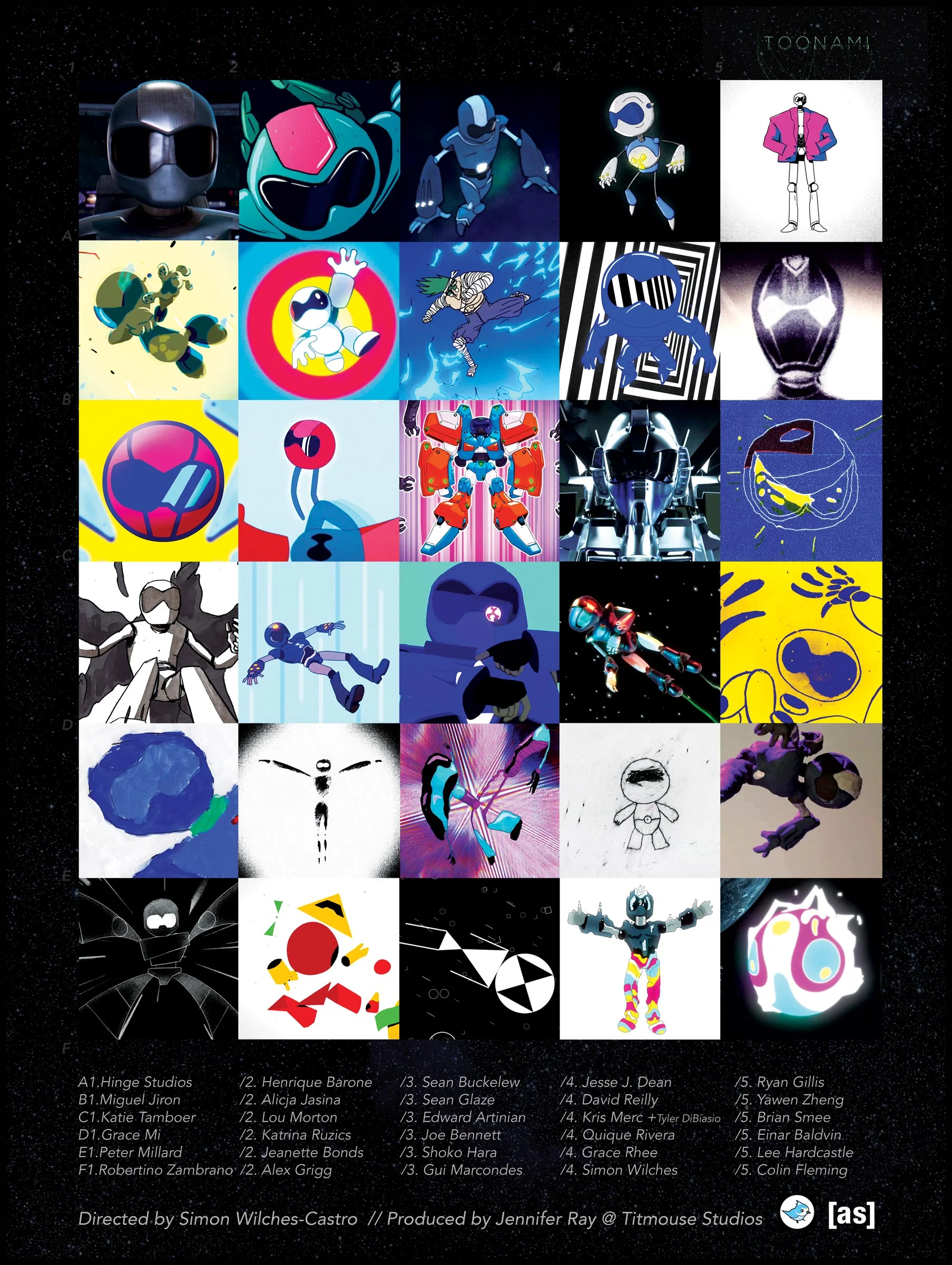 Official Toonami Exquisite Corpse Poster