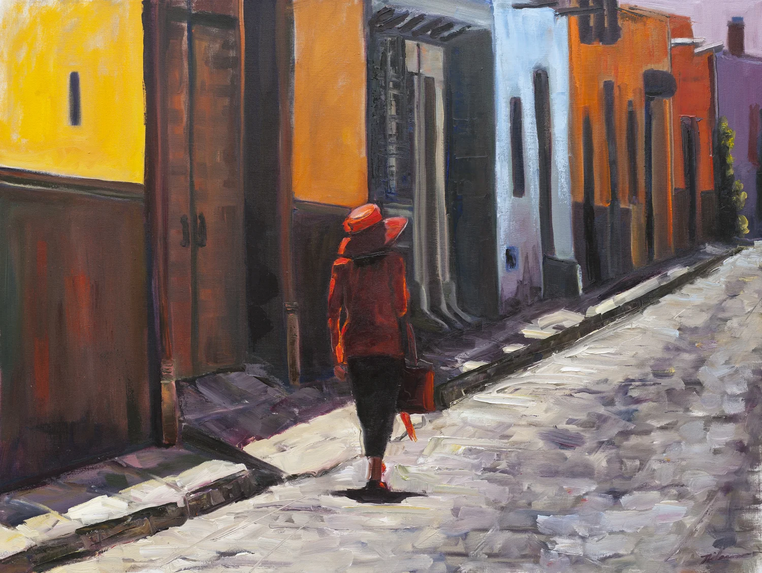 Woman in Red Hat