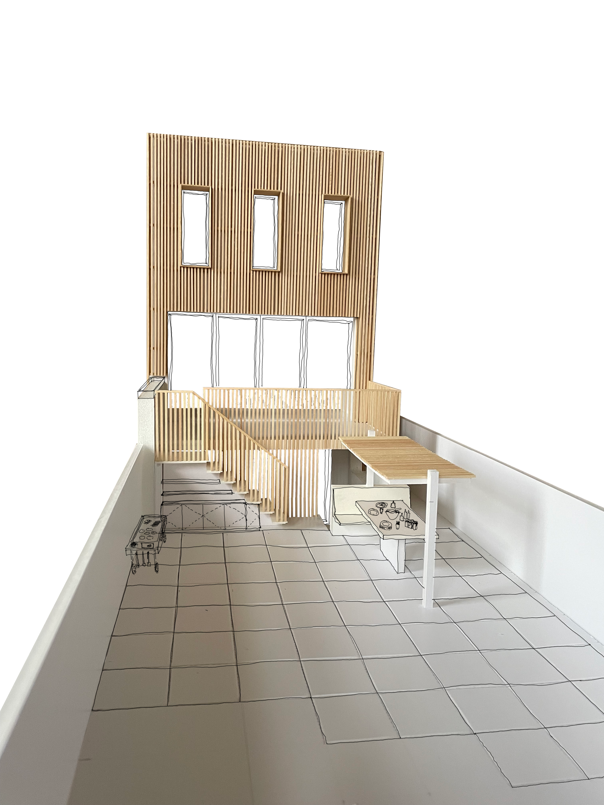 Windsor Terrace - Garden Facade Model