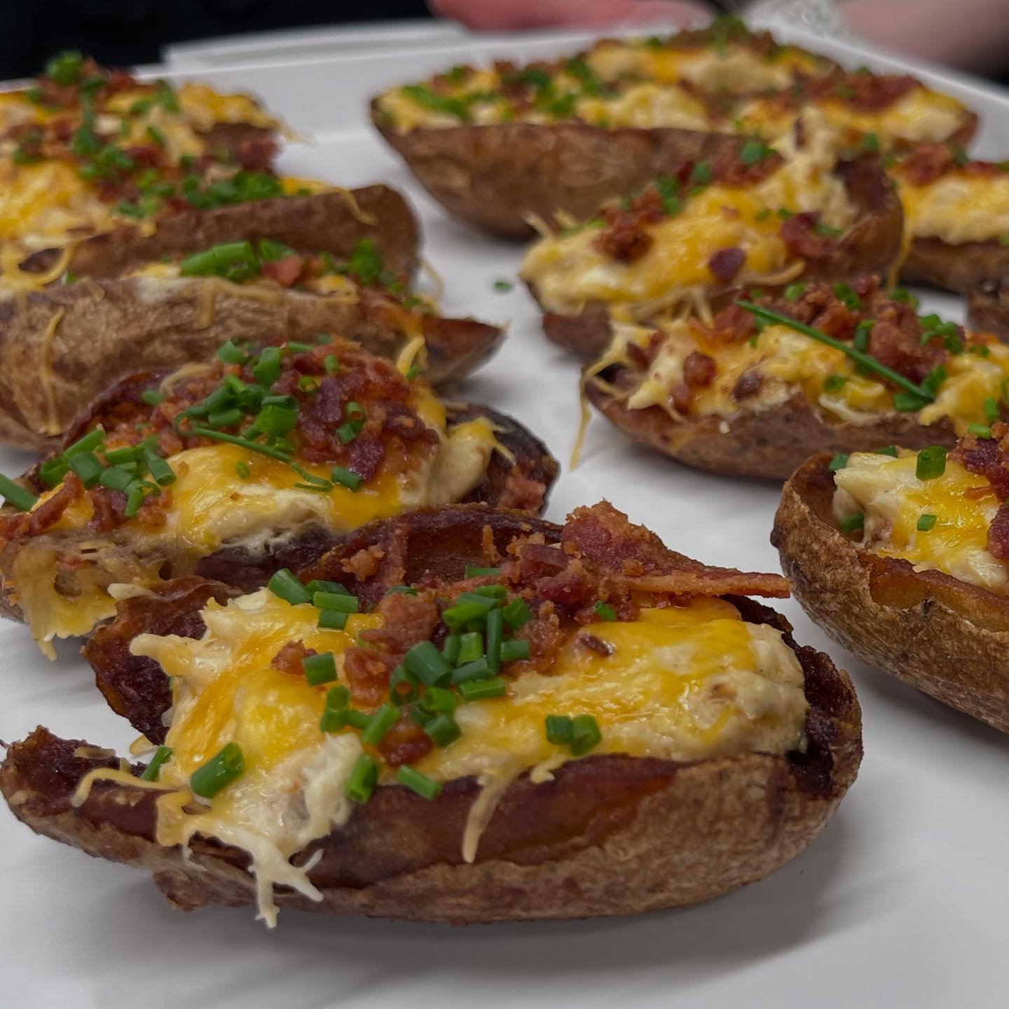 Holy Moly. 
Crab Dip Potato Skins&hellip;the name says it all.
#HooplaCatering #WeCrushedThat
.
.
 #VisitBaltimore #MyBmore #BaltimoreEvents #BaltimoreCaterer #BoutiqueCaterer #BaltimoreFoodie #BaltimoreFood #baltimore #baltimoreevents #visitbmore  #