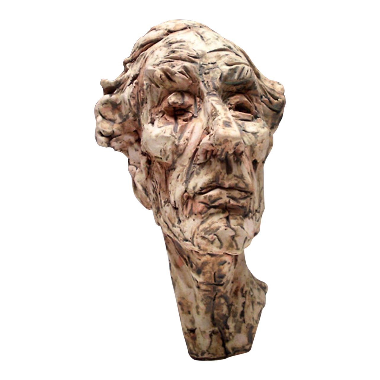 Sculpture By Chris Riccardo Terracotta With Under Glazes