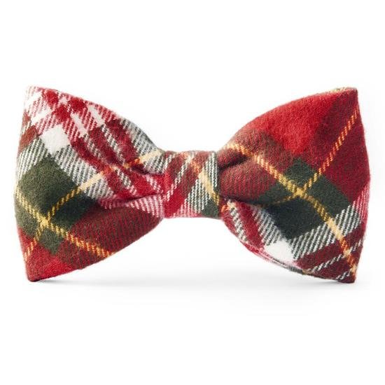 Highland Plaid Flannel Dog Bow Tie