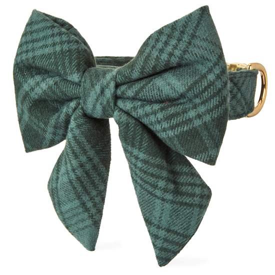 Juniper Plaid Flannel Bow Tie Collar