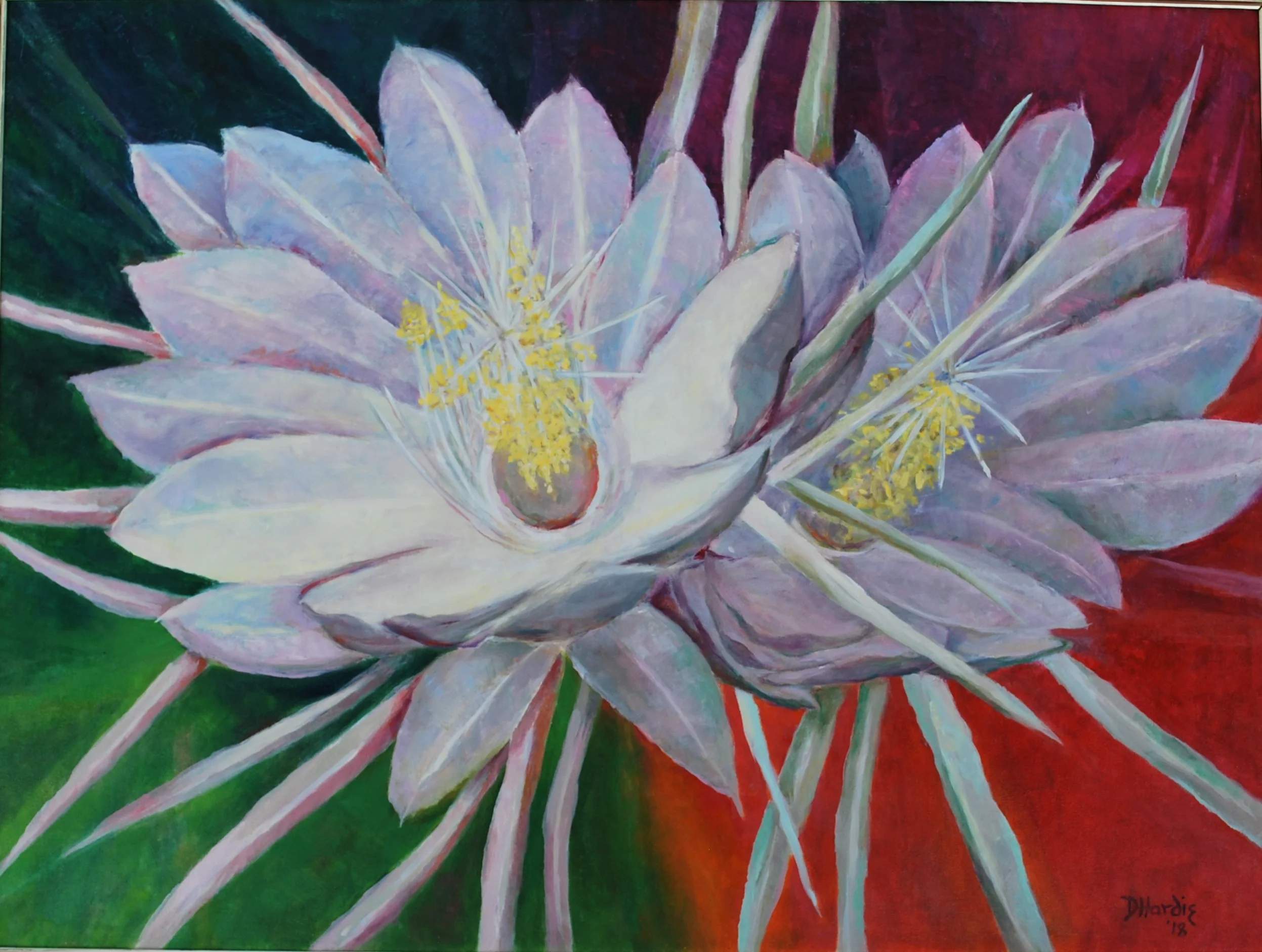  MIDNIGHT BLOOM  30X40 oil on canvas     