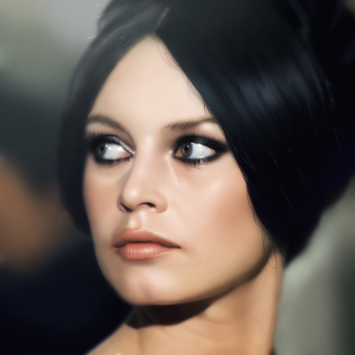 👸🏼⭐️🦭🖤

Brigitte Bardot (1934- 2025) is Giuseppina in Spirits of the Dead (1968).

She was referred to by her initials B.B.

#arn0 #illustration #art #airbrush #brigittebardot