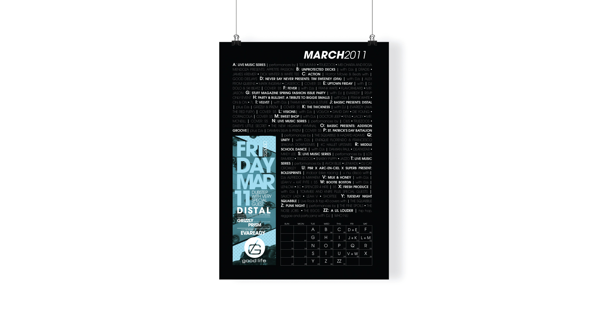 Monthly Calendar Design