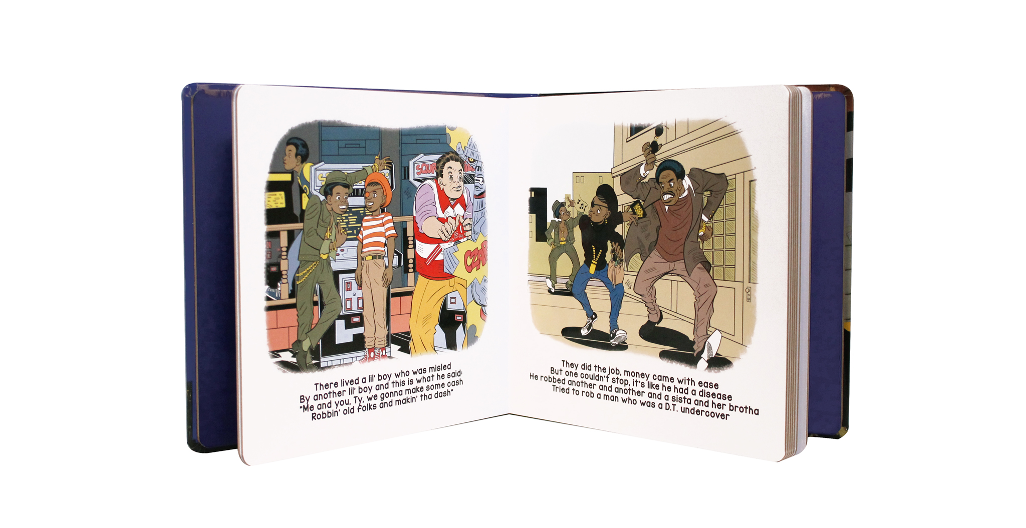 “The Great Adventures of…” includes 18 pages of original art drawn by Gilberto Aguirre Mata along with the CD of the album.