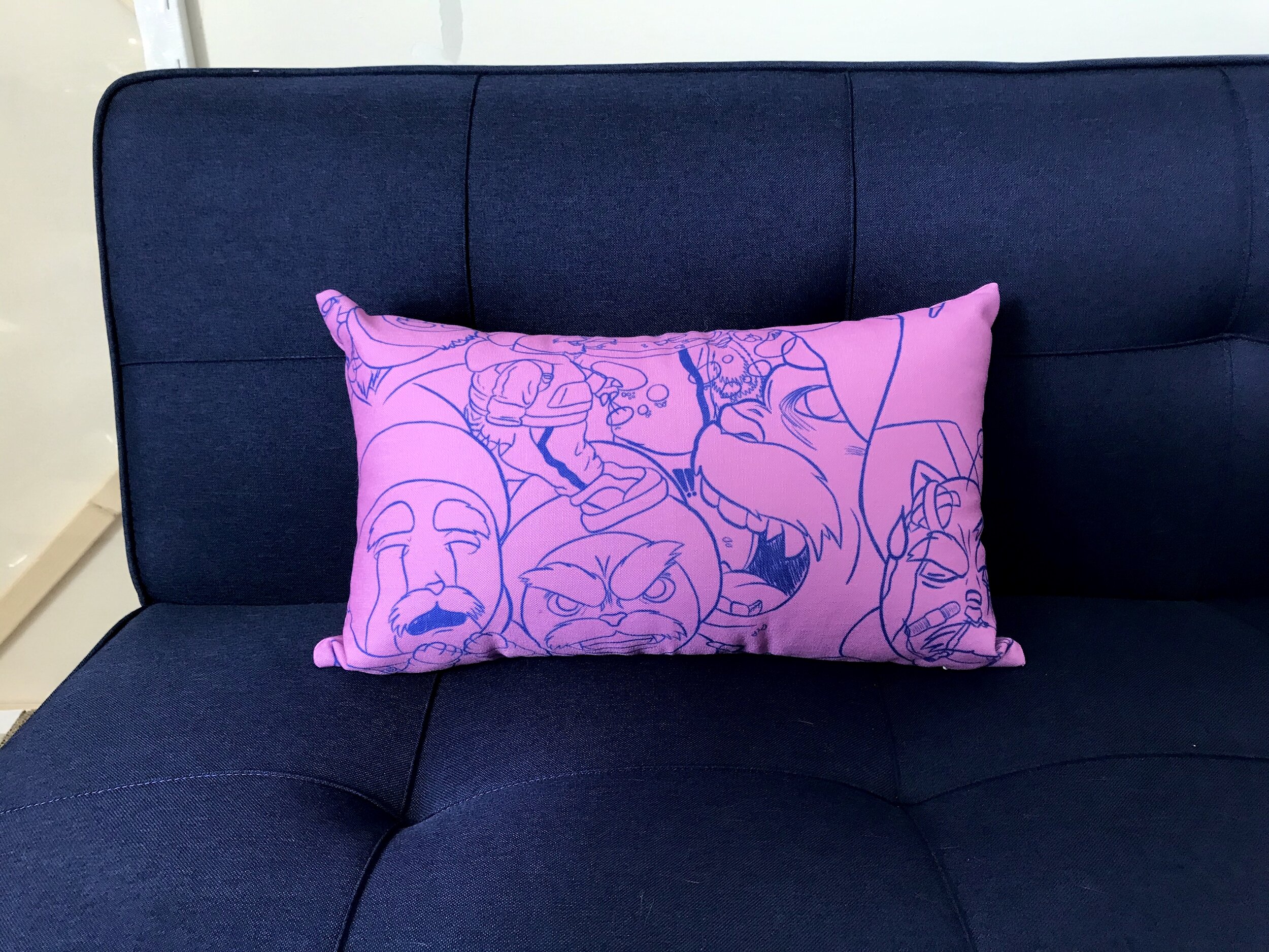 Snow Collage Accent Pillow (20x12)