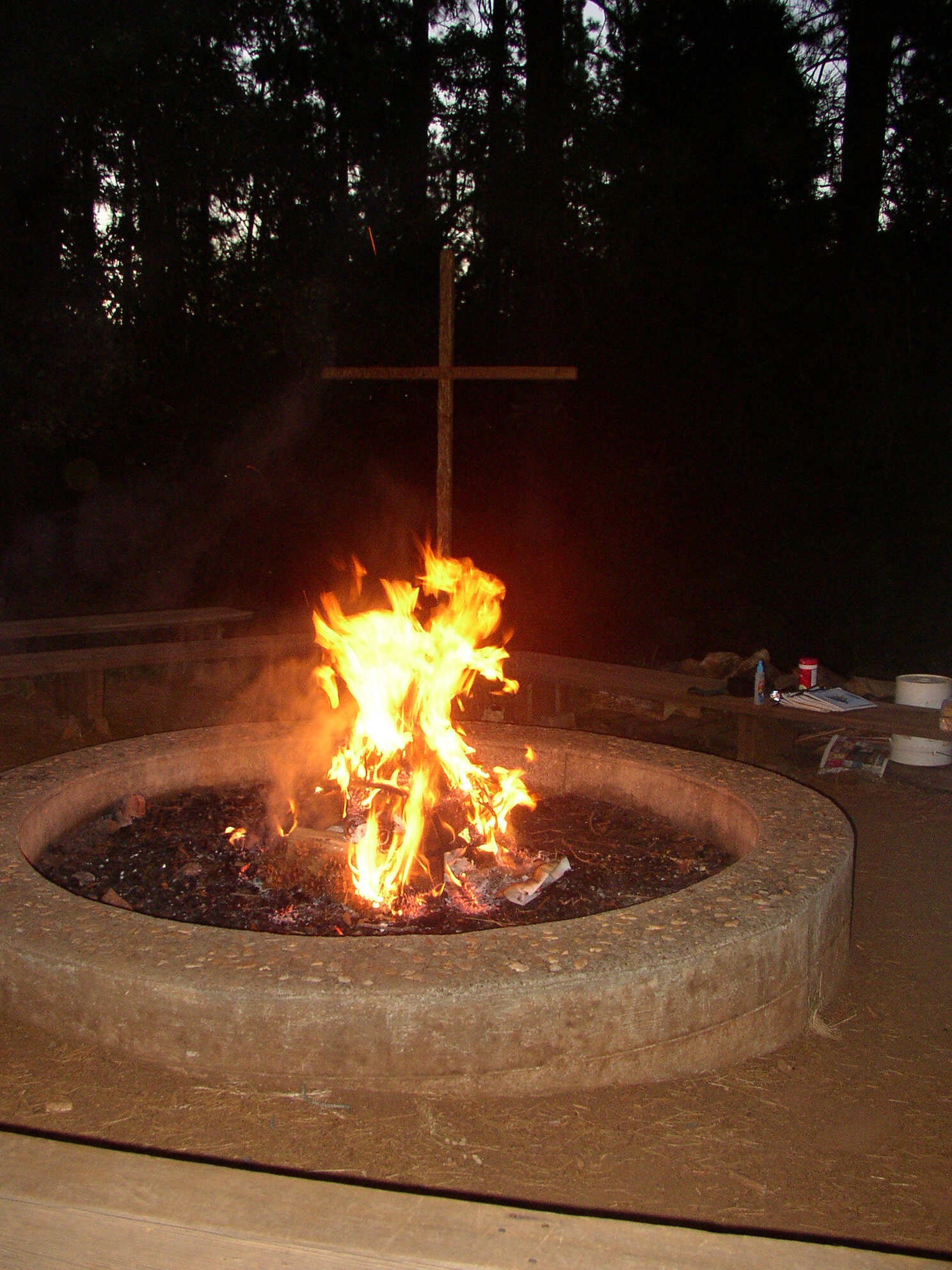 Central campfire circle