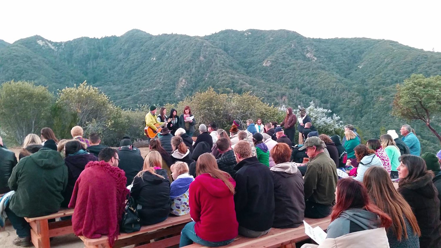 Gathering at Inspiration Point