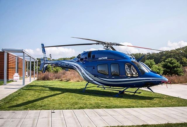 Great shot of the #Bell429 from @TheBridge.Hamptons! Contact us for more information on how we can protect you from any aviation-related risks!